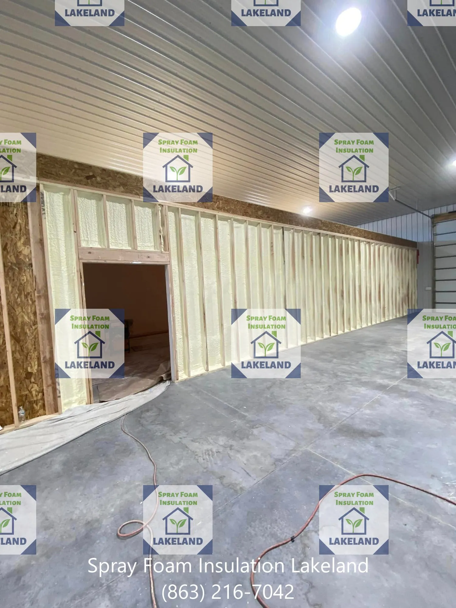 Prepared insulation work area